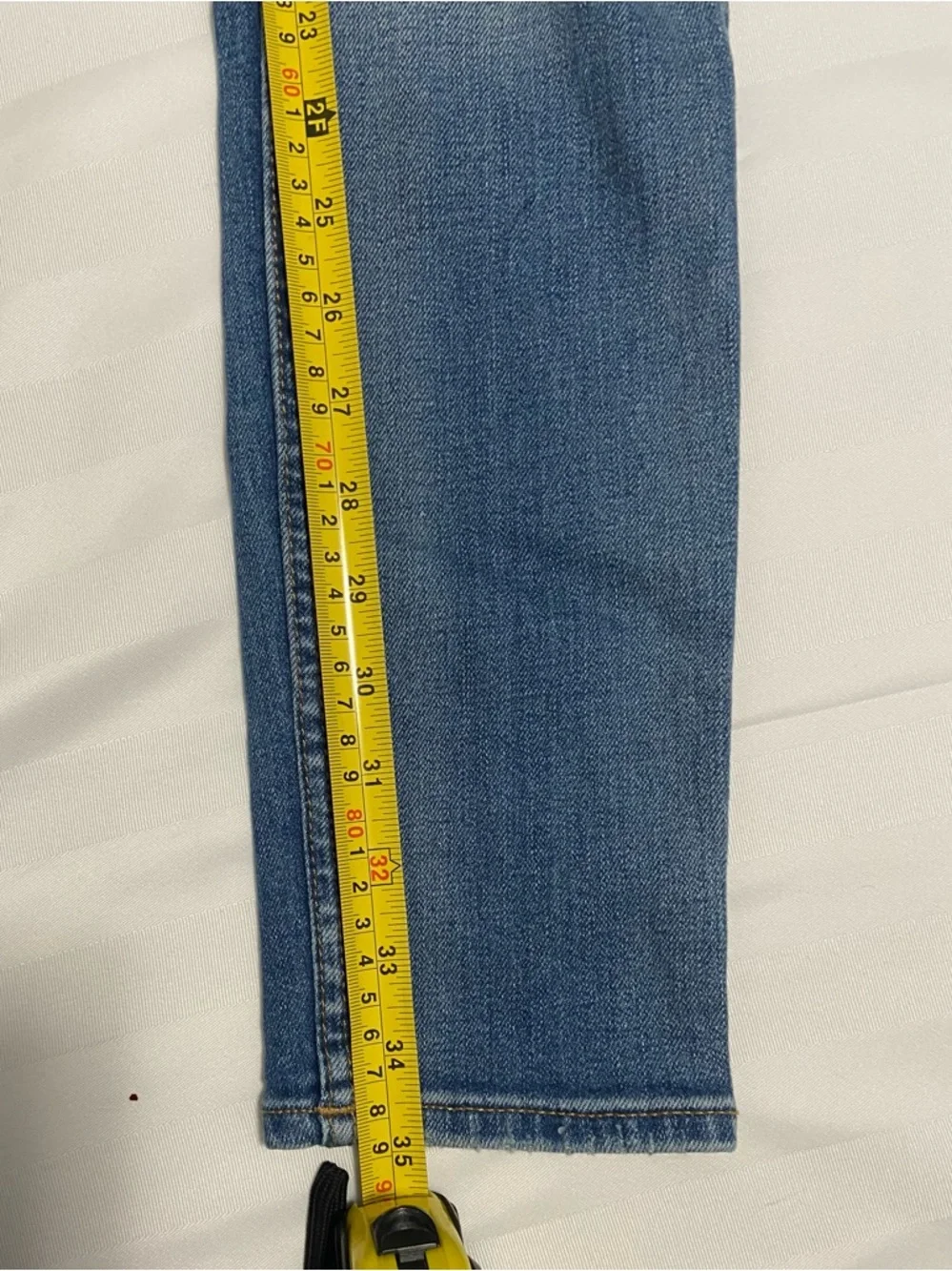 True Religion Distressed Skinny Jeans in Medium Blue - Picture 4 of 10